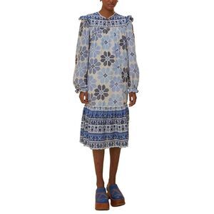 Farm Rio Womens Midi Dress, White